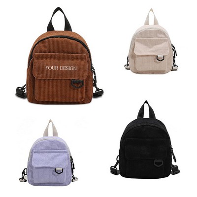 Mini Corduroy Backpack