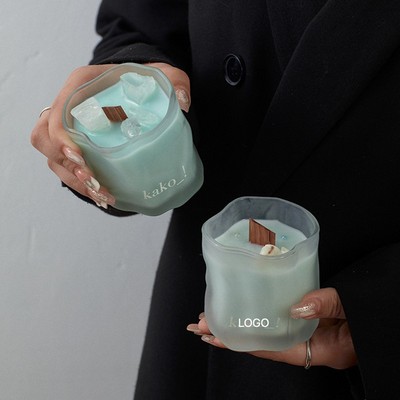 Original Frosted Crystal Scented Candle Ethereal Healing Stone Aromatherapy Aesthetic Fragrance