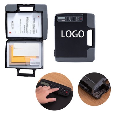 Multifunctional A4 Clipboard w/Storage and Calculator