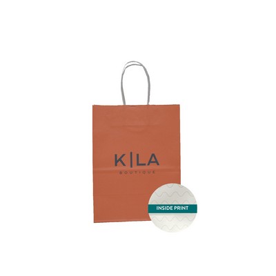 Medium Coastal Vibes Collection Paper Shopping Bag (8"x4.75"x10.5")