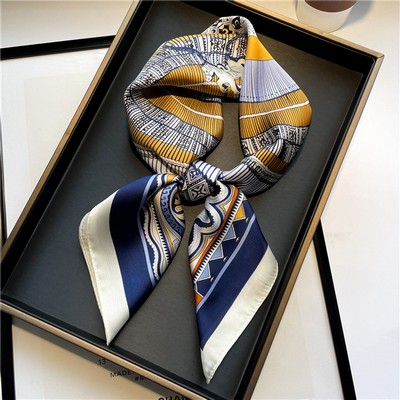 Custom 25.6" x 25.6" Silky Satin Head Scarf Hair Bandanas