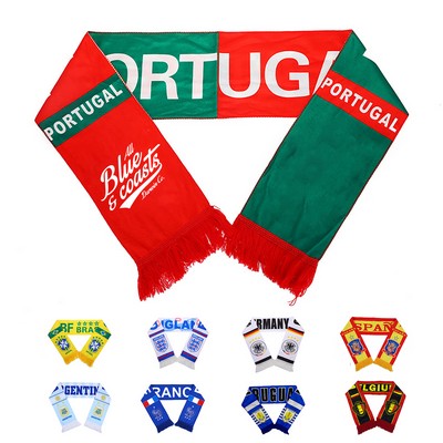 Polyester Soccer Fan Scarf