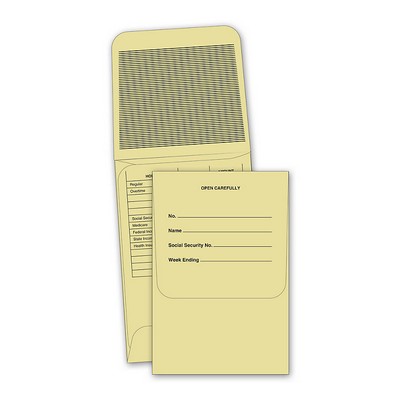Payroll Envelopes, Gummed Seal