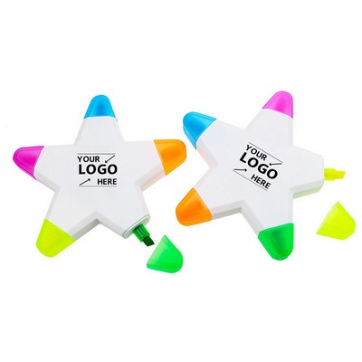 Star Shape Highlighter Multi Color Ink