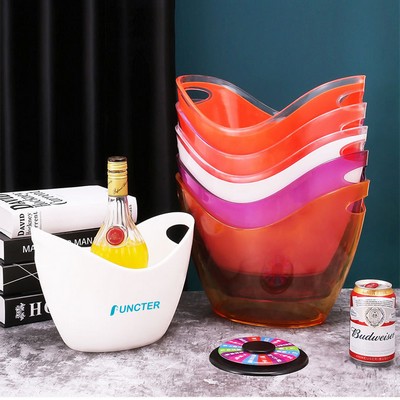 Plastic 12L Ice Bucket WIth Handle For Bar For Party
