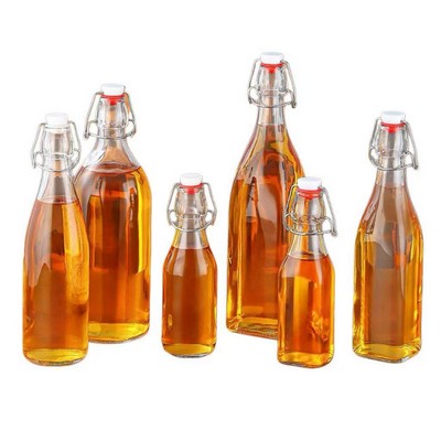 Premium Swing Top Leakproof Reusable Thick Airtight Glass Bottle