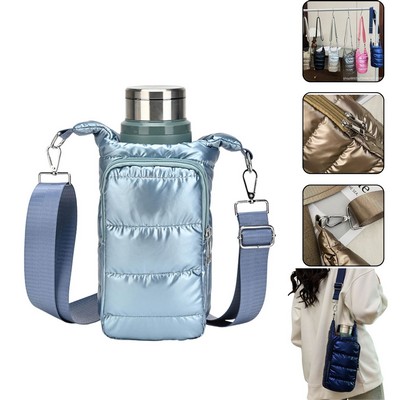 Puffer Crossbody Water Bottler Bag