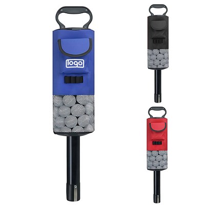 Easy-Attach Golf Ball Retriever Tube - 2-Section Pickup Tool