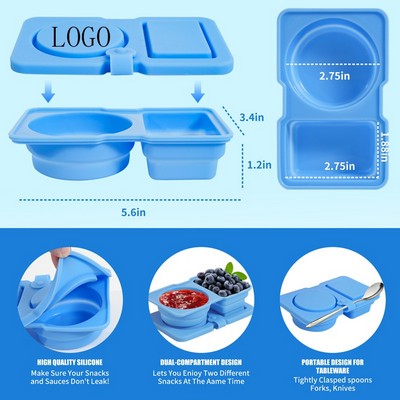 Reusable Silicone Snack Containers With Lids
