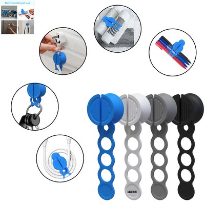 Multi-Functional Magnetic Cable Organizer for Tech and Home Storage