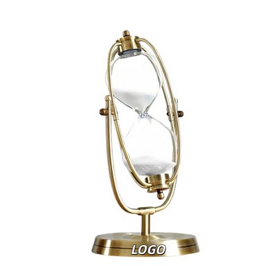 30 Minutes Rotatable Gold Hourglass Timer