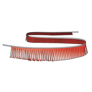 30' Fiesta Poly Fringe Pennant String