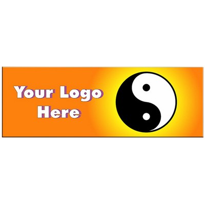 Yin Yang Panoramic Metal Photo Magnet (1.625"x4.625")
