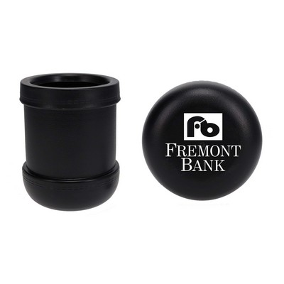 Black Vinyl Dice Cup w/ 5 Dice and 10 Games