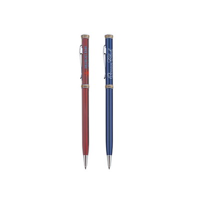 Metallic Ballpoint Twist Pen - Colors