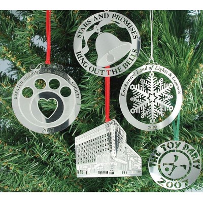 0.4mm Custom Stainless Steel Ornament (3½")
