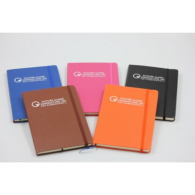 High Quality Large Size PU Cover Notebook With Elestic String