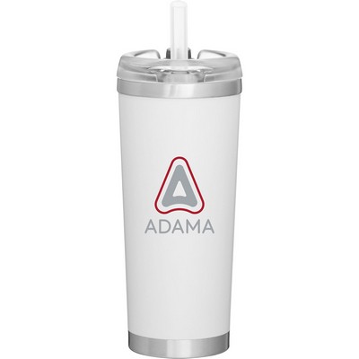 24 oz Brooklyn Travel Tumbler (Matte White)