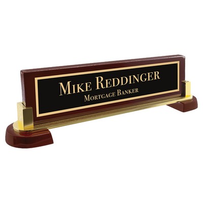 Rosewood Piano Finish Desk Wedge