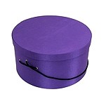 Dark Purple Hat Box (10"x8 3/8"x5 1/2")