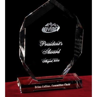 Crystal Flame Plaque w/Custom Etching (11")