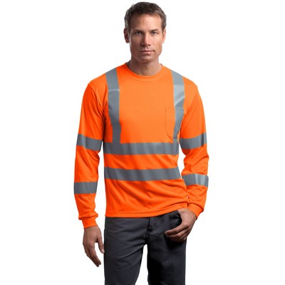 Cornerstone® ANSI 107 Class 3 Long Sleeve Snag Resistant Reflective T-Shirt