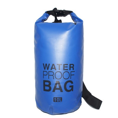 10.0 Liter Water Resistant PVC Mesh Dry Bag With One Shoulder Strap