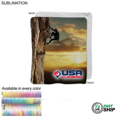 72 Hr Fast Ship - Ultra Soft and Smooth Microfleece Blanket, Sublimated Edge to Edge (50"x60")