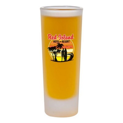 Custom Frosted Tall Shooter Glasses - 2 Oz
