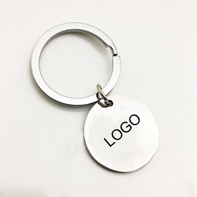 Premium Circle Metal Keychain