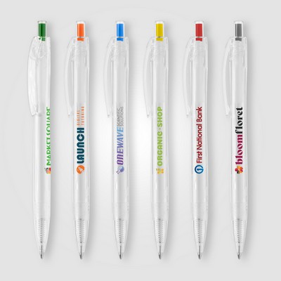 Aqua Clear - RPET Recycled Plastic Pen - Full-Color Inkjet