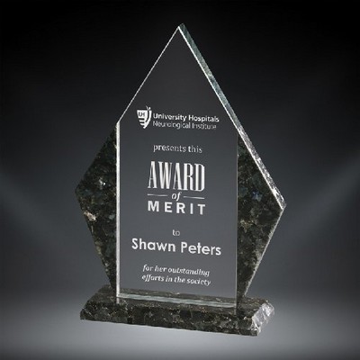 Bristol Glass Award, 6 3/4"H