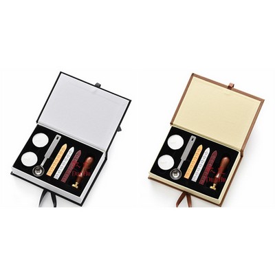 Vintage Lacquer Set Seal Wax stamp Gift Box Kit