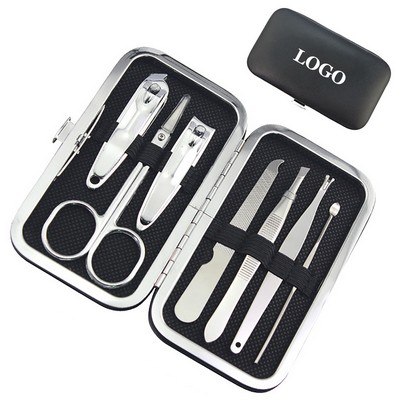 7 Piece Portable Manicure and Pedicure Grooming Kit