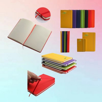 Classic A6 80 Sheet PU Hardcover Lined Pages Professional Notebook Writng Journal