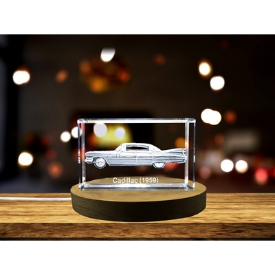 Cadillac 1959 3D Engraved Crystal Award