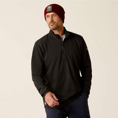 Arait® Men's Black FR Primo ¼ Zip Long Sleeve Base Layer Shirt