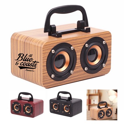 Vintage Wooden Bluetooth Speaker