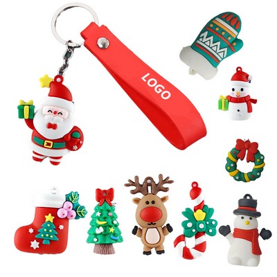 Custom Christmas Cute Cartoon Keychain