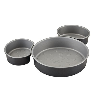 Farberware 3Pc Nonstick Mickey Head Cake Pan Set
