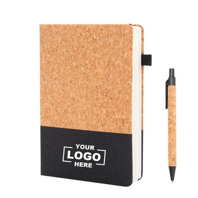 Cork Journal with Eco Pen (Ocean)