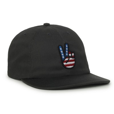 Made in USA Solid Back Dad Cap