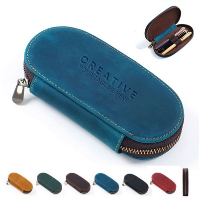 Vintage Genuine Leather Pen Cases/Pouch