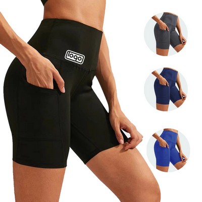 High-Waist Yoga Sports Shorts