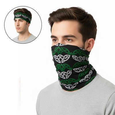 Multi Use Dye Sublimated Neck Gaiter Face Mask ( Ocean )