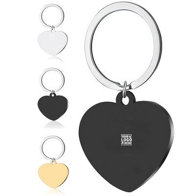 Elegant Heart Pendant Keychain