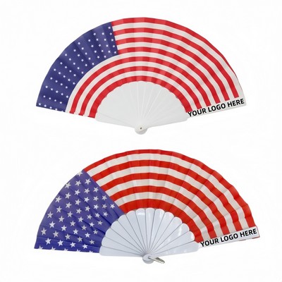 Patriotic Folding Handheld Fan