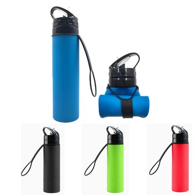 15oz Foldable Collapsible Water Bottle
