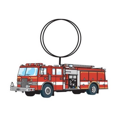 Fire Truck Executive Key Chain w/Mirrored Back (6")