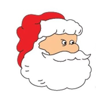 Santa Ornament w/ Mirrored Back